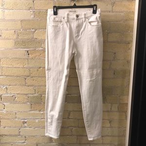Madewell Size 27 White High Rise Skinny Jeans